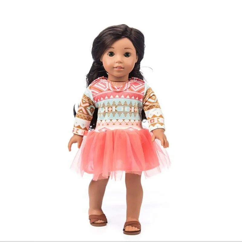 Подходит 18 дюймов 43cmDoll одежда новорожденный новый ребенок кукла Единорог лист