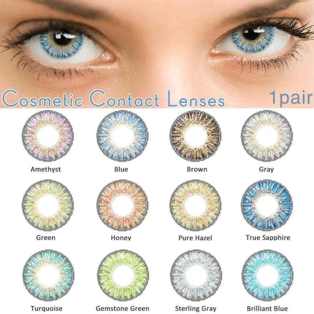 

2pcs Cosplay DIY Cosmetic Eye Makeup Tool Colorful Big Eyes Portable Mini Travel Colorful Invisible Party Supplies Dropshipping