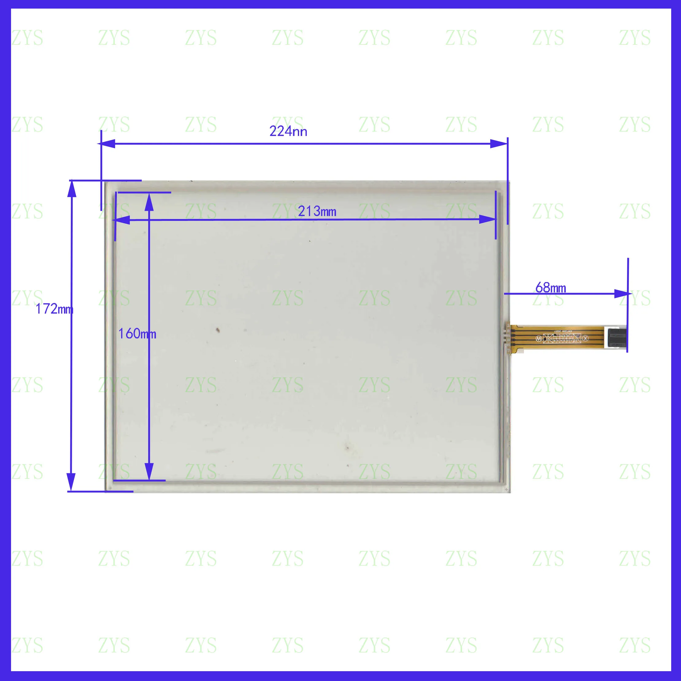 Yitouch-painel de 104 Polegadas com Tela Sensível ao Toque para Carros Gps 10.4×224 mm 172×224