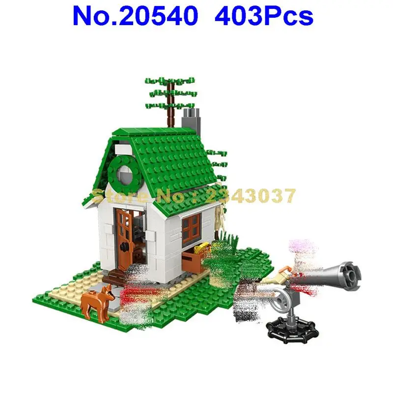 

20540 403pcs city creator town forest hut chalet construction building block Toy