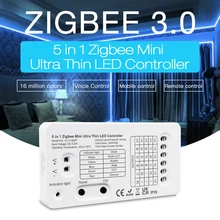 

Zigbee 3.0 DC5-24V Mini 5 in 1 LED Strip Controller,RGBCCT/RGBW/RGB/CCT/Dimmer,ZIGBEE PRO,For TV Backlight Kitchen Lighting