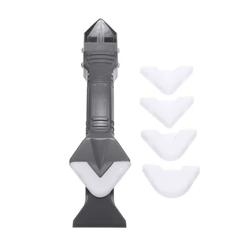 

1 Set Bath Shower Worktop Sink Cleaner Tool Silicone Sealant Scraper Remover Tool 6pcs Glass Cement Removal Hand Tool