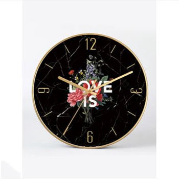 

Modern Brife Metal Luxury Wall Clock Art Mirror Study Clock Bedroom Creative Design Zegary Wall Watches Home Decor