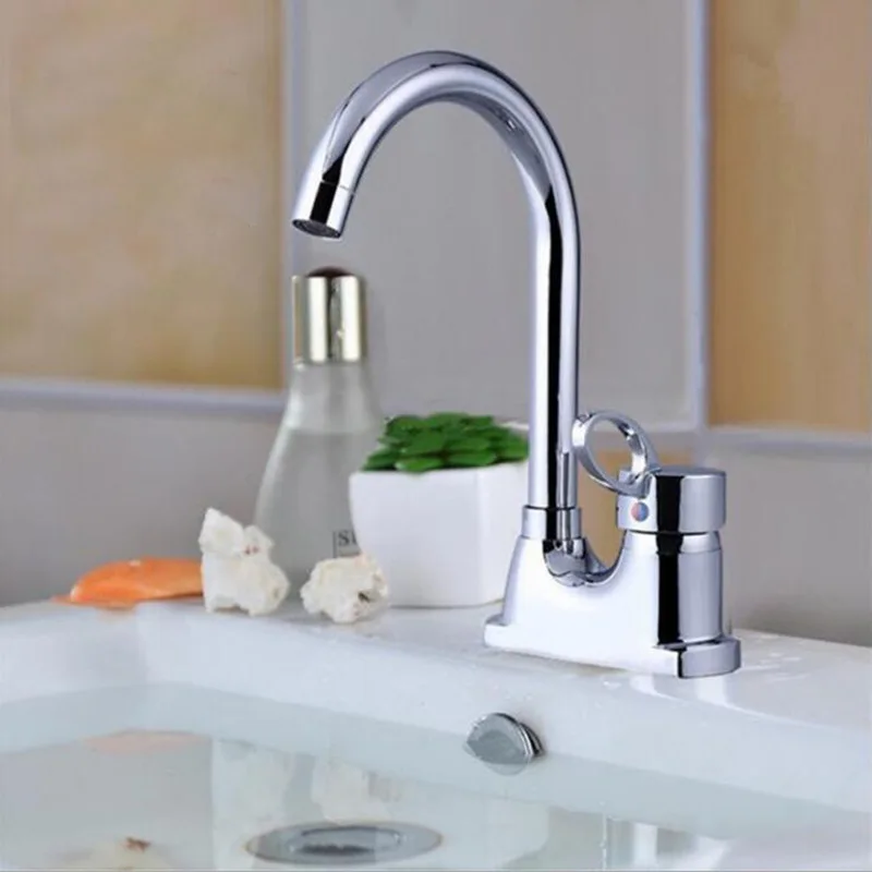 

Homegrown Wholesale Faucet Cold Heat Diplopore Leading Wash Basin Faucet