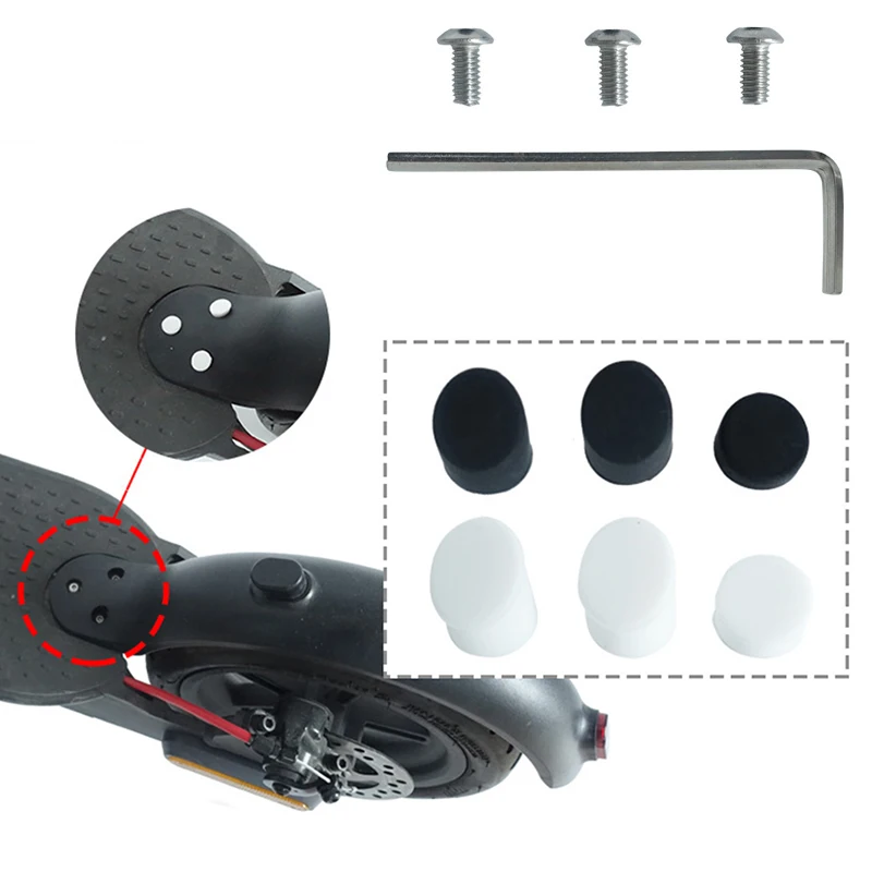 Electric Scooter Fender Screw Rubber Plug For xiaomi MIJIA M365/1S/PRO/pro 2 Commonly Used Replacement Parts for scooter | Спорт и