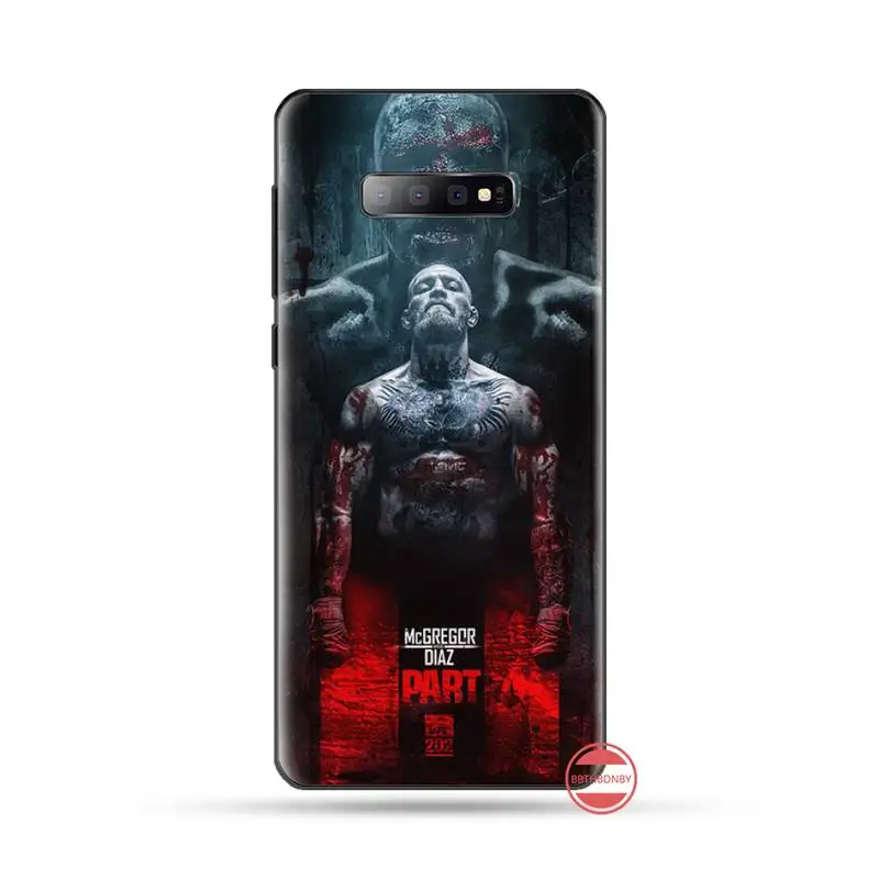 Conor McGregor ирландский истребитель ТПУ черный чехол для телефона Корпус Samsung S6 S7 edge S8