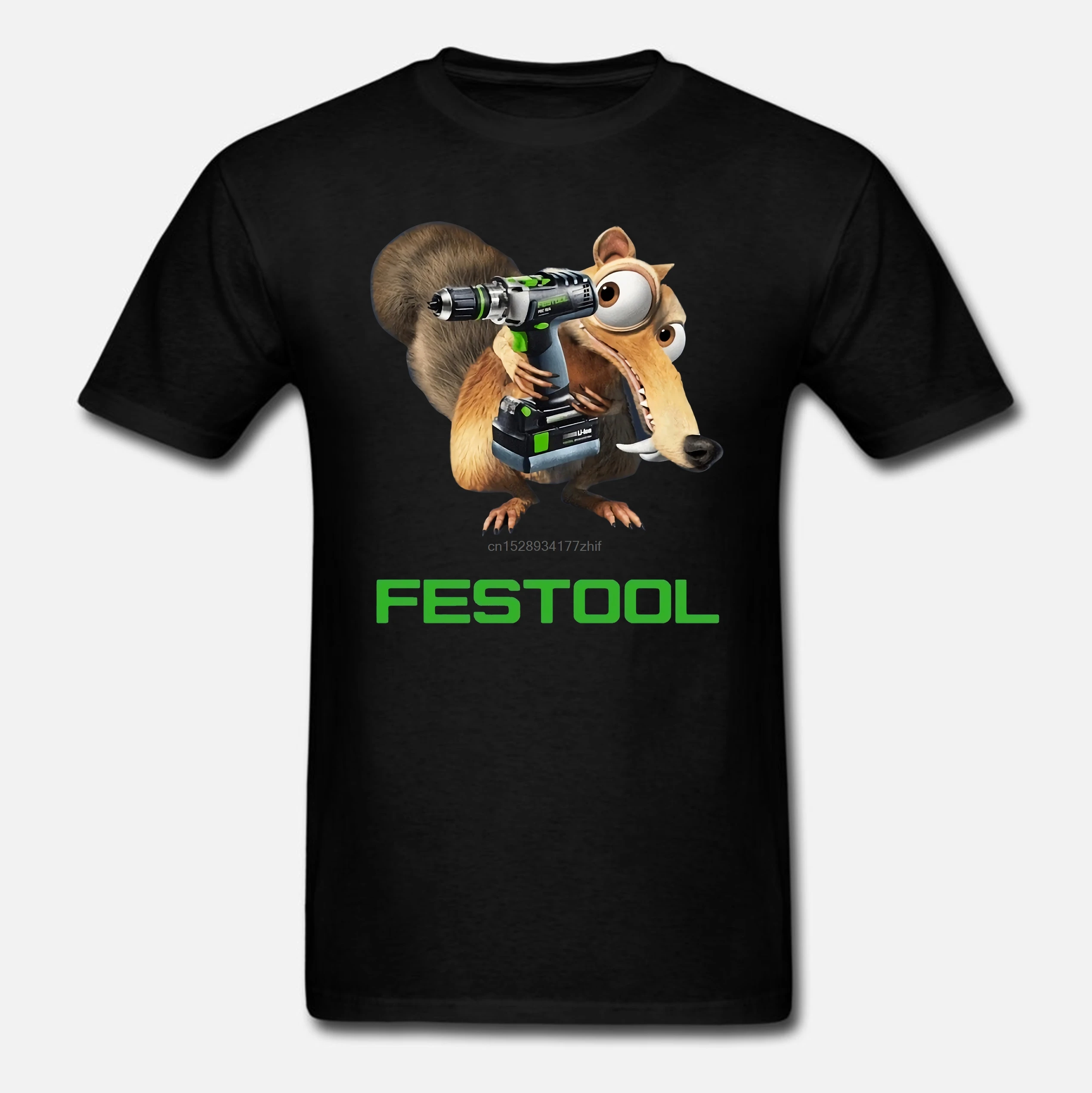 Классические мужские футболки-Festool-Tool с принтом повседневные футболки короткими