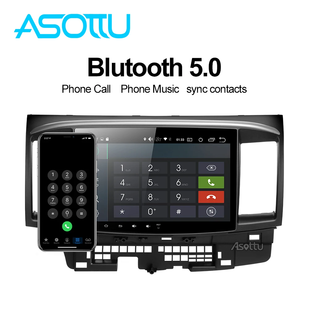 Asottu MI601 Android 9,0 PX6 для Mitsubishi Lancer outlander мультимедийное головное устройство gps Радио автомобильный dvd gps плеер стерео gps