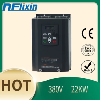 

22KW 380V 3Phase Input 45A 30HP Frequency Inverter 3 Phase Output VFD Frequency Converter Motor Speed Controller 0-200HZ