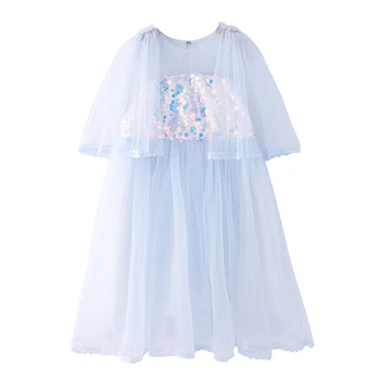 

sequin pearl fairy dress age for 3-12 yrs little girls graduation party evening tulle gown 2020 new summer baby girl lace frocks