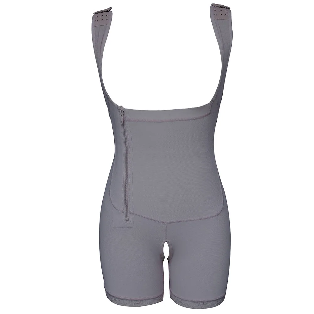 Power Body Shaper with Thighs Slimmer and Side Zippers
