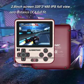 

Portable Retro Handheld Game Player RG280V 2.8" IPS Opendingux 64G 5000 Games Video Game Console For PS1/Child Gift