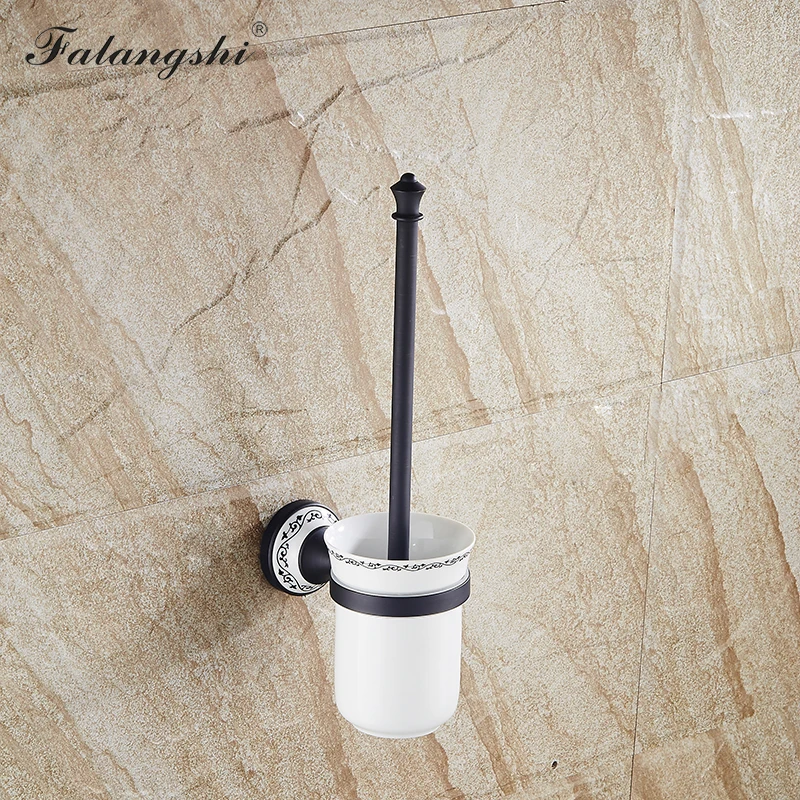 Toilet Brush Holder Новое поступление набор оборудования для ванной комнаты зубная щетка с дозатором держатель Туалетная рулонная бумага держатель мыльница Настенная Корзина WB8805 - Цвет: Toilet Brush Holder