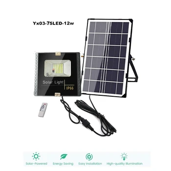 

100/75 Led solar light lamp floodlight led Power Human Body Garden Control Security Outdoor LED Waterproof IP65 indoor remote t