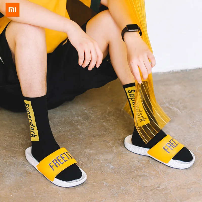 Xiaomi FREETIE/классные Повседневные тапочки на резиновой нескользящей подошве мягкая