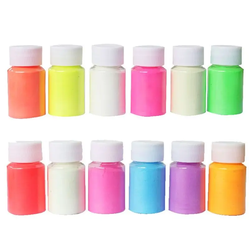 

12 Colors Luminous Resin Pigment Kit Glow In Dark Powder Resin Pigment Colorant