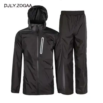 

2019 New Waterproof Suit Outdoor High Quality Adult Split Rain Suit Set Unisex Jacket And Pants Suits
