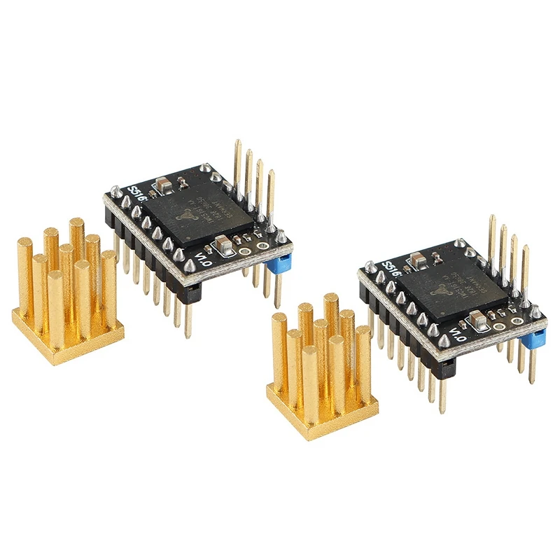 2 шт. TMC5161 V1.0 SPI Драйвер шагового двигателя высокая мощность 3D части принтера 3.5A