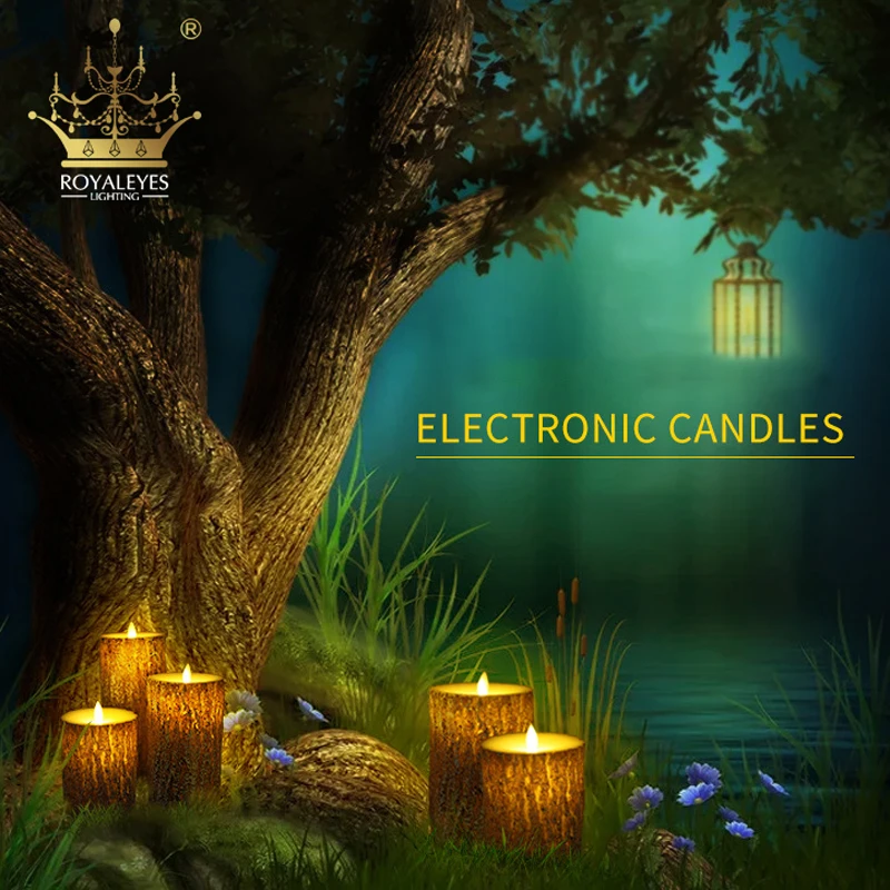 Упаковка из 3 перемещение Танцы качается фитильный светодиодный Сосна свечи