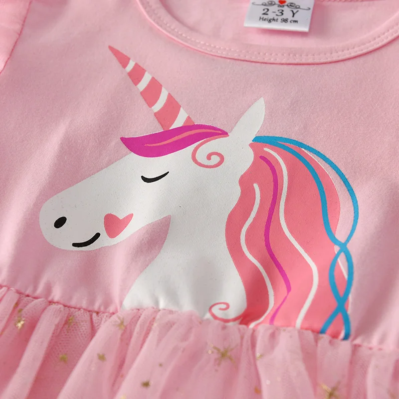 VIKITA Unicorn Dress for Girls Toddlers Birthday Party Princess Dresses Autumn Winter girls dress,princess costume