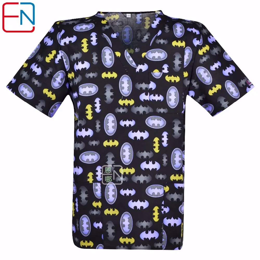Мужской Камуфляжный скраб топ из 100% хлопка|medical uniforms|medical scrubsmedical scrub top |