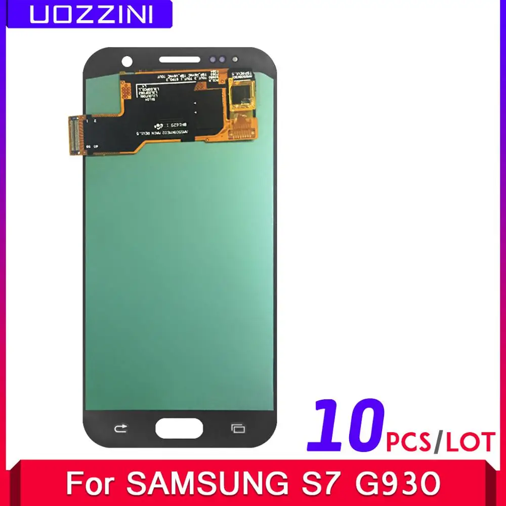 10 шт./партия Super AMOLED lcd s для samsung Galaxy S7 G930A G930F SM рабочий G930 сенсорный экран