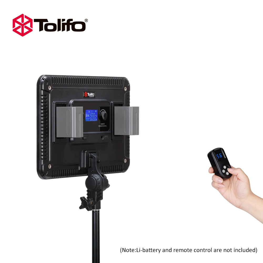 Tolifo PT-F60B 600 шт. светодиодный светильник для видеосъемки, двухцветная ультраяркая лампа с регулируемой яркостью CRI 95+ для цифровой зеркальной фотокамеры