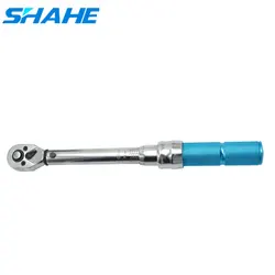 Shahe chave inglesa ajustável de torque para bicicleta, ferramenta manual de alta precisão, 1/2 ", 1/4" e 3/8"