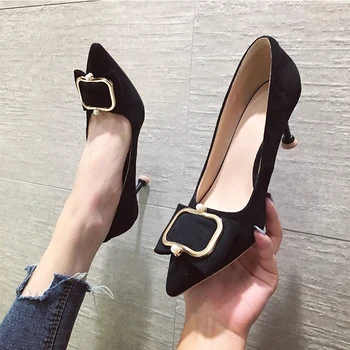 

1 Pair Ladies Sexy Shoes Office Shoes Pointed Toe Women Stiletto Fetish High Heels Pumps Women Shoe Luxury Heels Sapato Feminino