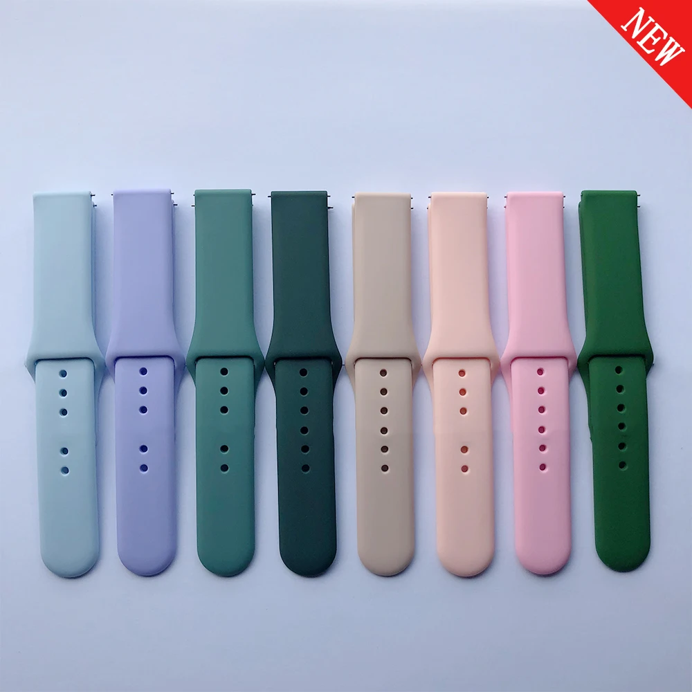 Ремешок силиконовый для смарт часов Xiaomi Huami Amazfit Bip BIT Lite 1S браслет GTS / GTR 42 мм 20