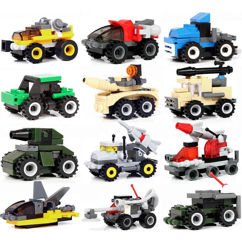 

Military WW2 Tank Plane Truck Vehicles Building Blocks Compatible Legoed Swat Weapon Army Accessories Bricks Children Toys Gifts