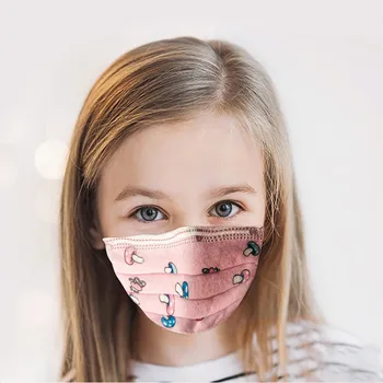 

10PC Disposable Face cover Industrial 3Ply Ear Loop child covers boy and girl Anti Pollution Dustproof Mouth Protection