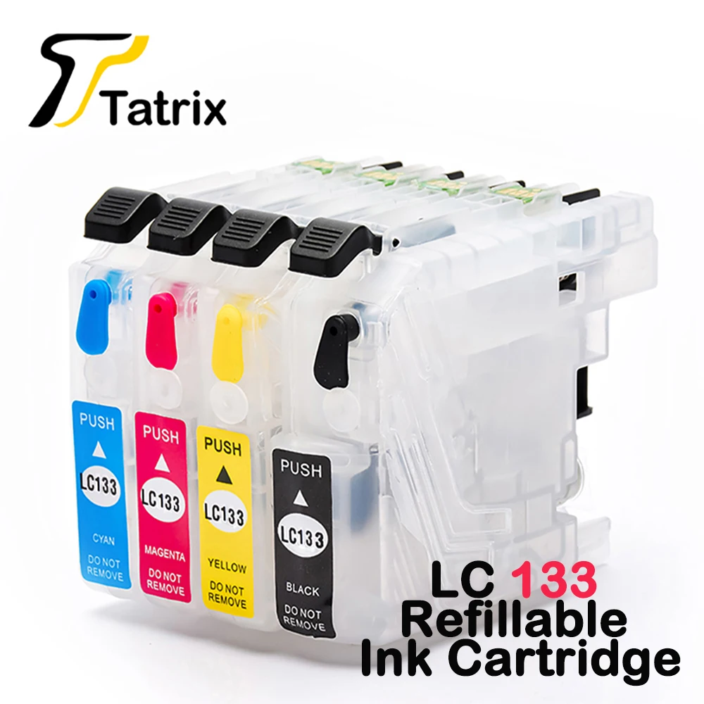Tatrix for Brother LC133 Refillable Ink Cartridge For MFC-J245 J470DW J475DW J650DW J870DW DCP-J152W J172W J552DW J752DW | Компьютеры и