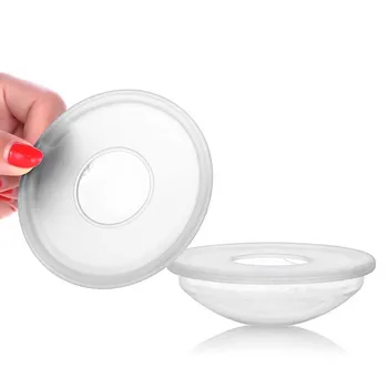 

2pcs Soft Correcting Cups Breastfeeding Easy Clean Milk Saver Leakproof Reusable Breast Shell Home Travel Nursing Mom Nipple