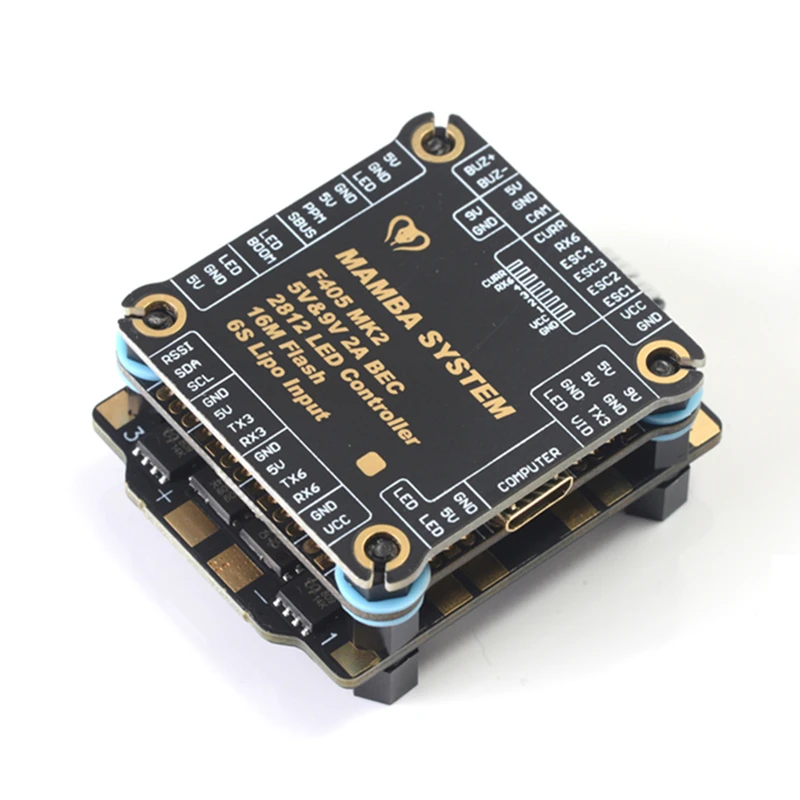 Контроллер полета Diatone MAMBA F405 MK2 и F40 40A 3-6S DSHOT600 бесщеточный ESC для радиоуправляемых