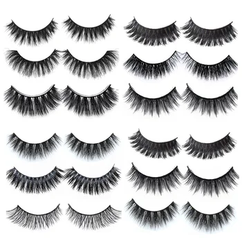 

3pair/lot False Eyelashes Make Up Fake Lashes Extension Faux Cils Natural Long Thick Fake Eyelash Handmade Lash Women Makeup