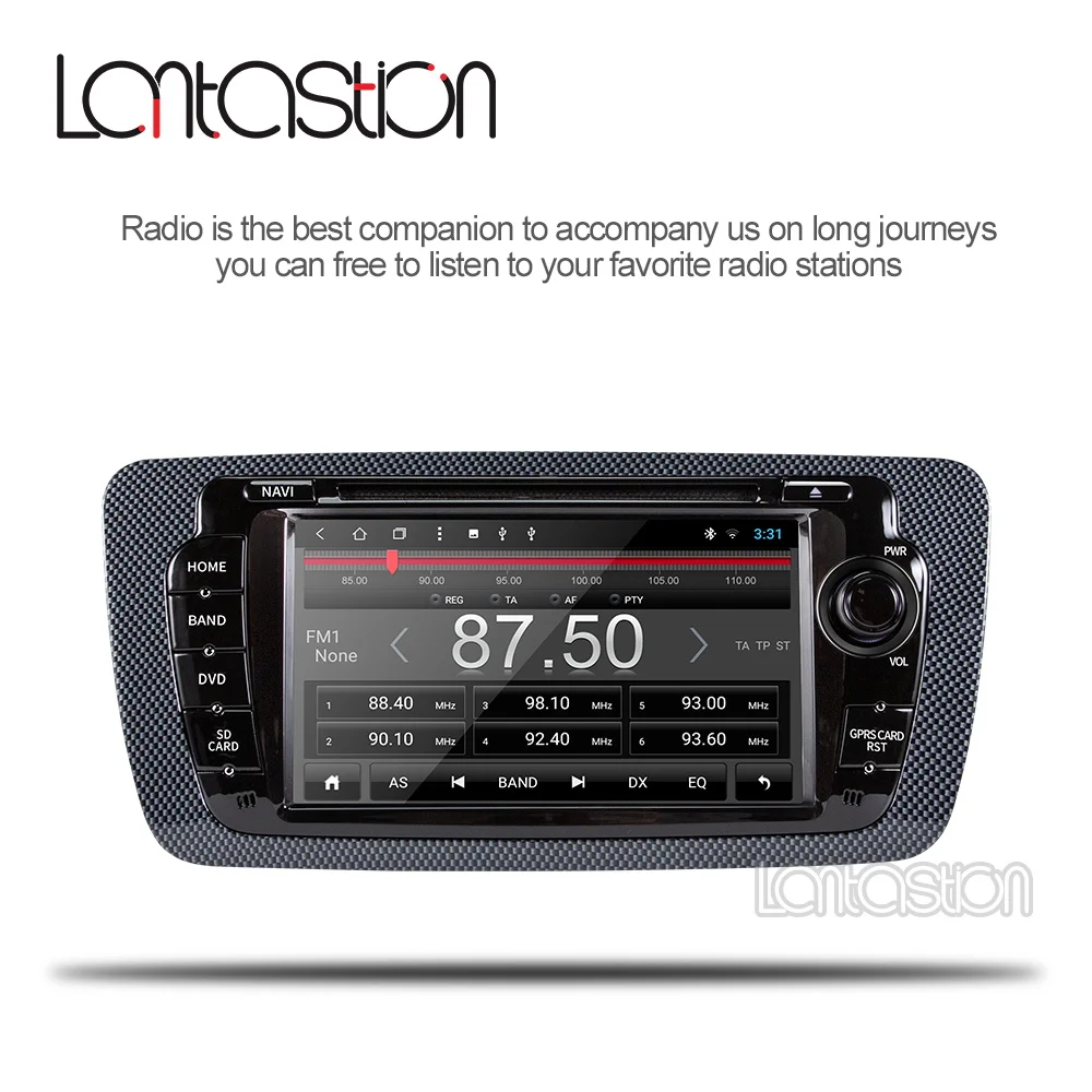 

Lantastion 7 inch Android 9.0 car dvd for Seat Ibiza with 8 core radio stereo gps navigation car stereo media player