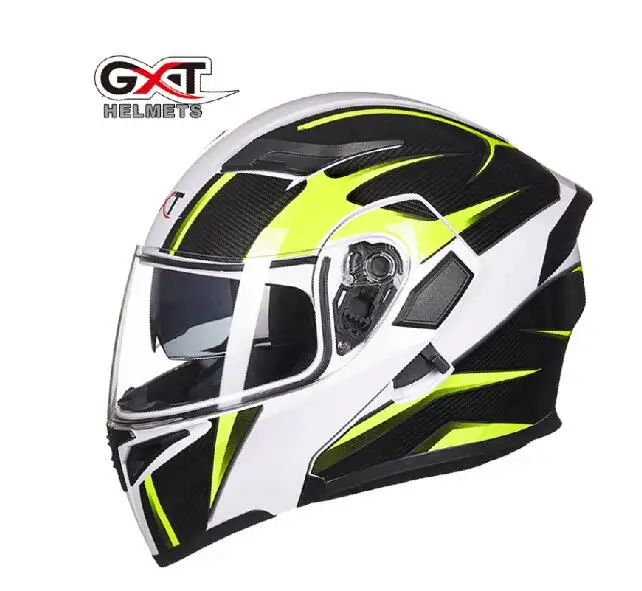 1 GXT мотоциклетный шлем флип-ап шлем для мотокросса Capacete da Motocicleta мотошлем шлем Doublel объектив гоночный шлем для верховой езды - Цвет: 1
