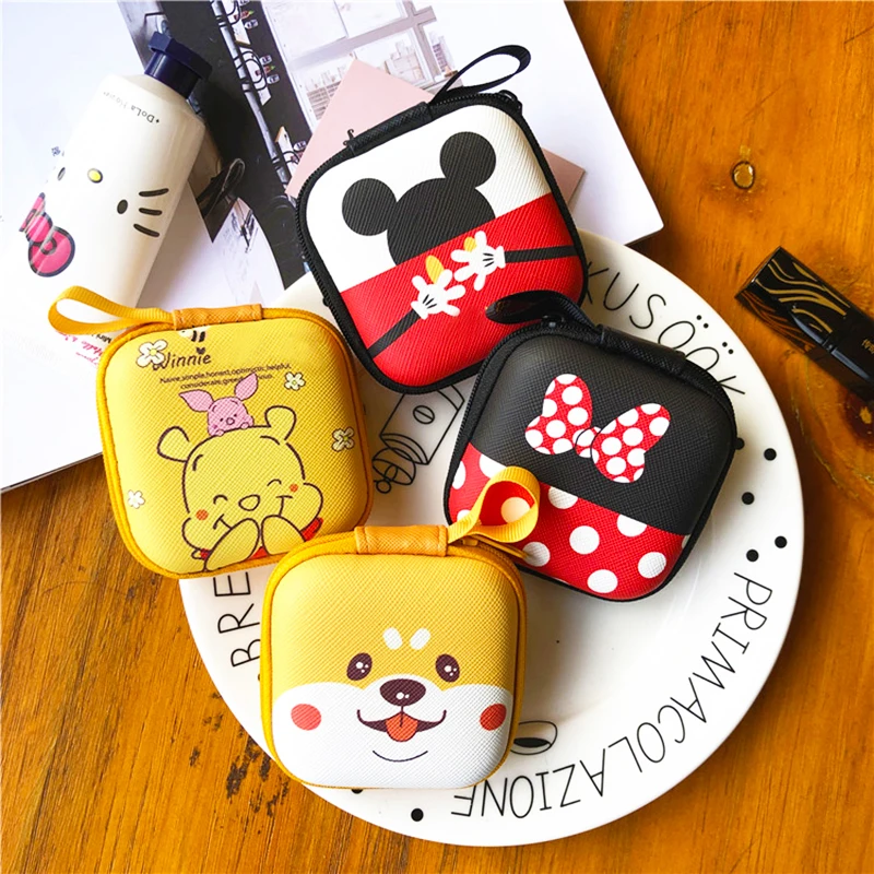  Cartoon Mini Zipper Hard Headphone Case Earphone Case Box Storage Bag Protective USB Cable Organize - 33004209438