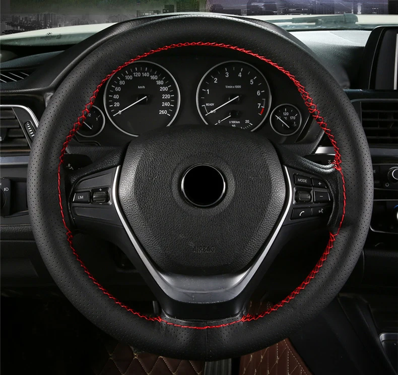 Универсальный чехол на руль подходит для Mazda Demio Mazda 2 Axela Mazda 3 CX-3 CX-5 hyundai i10 i20 Ioniq i30 Kona Tucson ix35