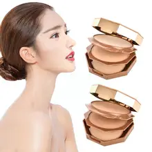 

Nature Full Coverage Face Powder Long Lasting Waterproof New Foundation Make Compact Pressed Face Powder Up Tools T8w6