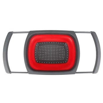

Colander Can Be Folded, Kitchen Filter with Retractable Handle for Easy Replacement Clean and Sanitary