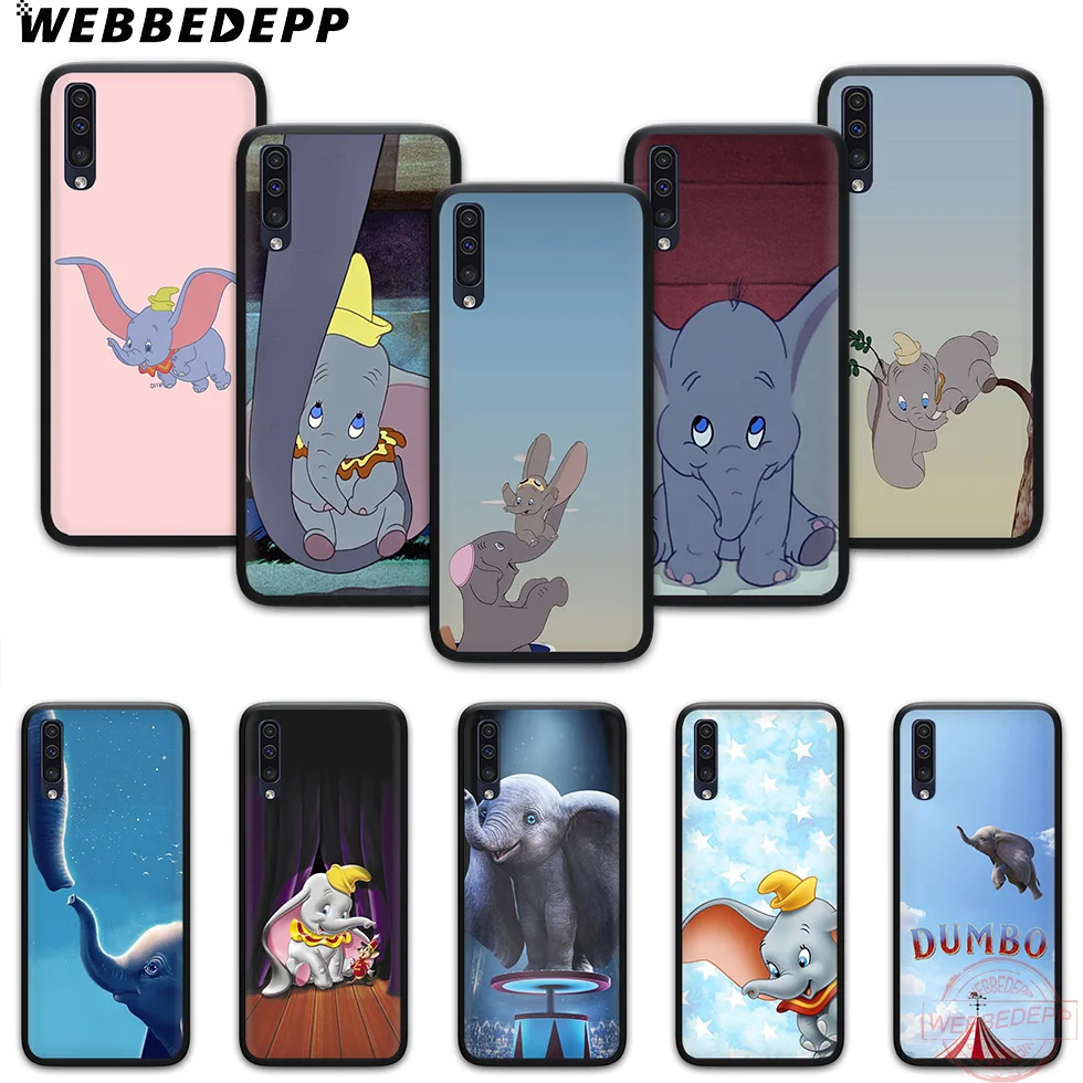 

WEBBEDEPP Animation Dumbo Soft Case for Samsung A3 5 6 7 8 9 J6 A10 A20 A30 A40 A50 A60 A70 M10 M20 M30 M40