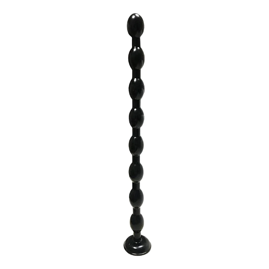 Soft Elastic PVC 8 Beads Anal Butt Plug Toys with Suction Cup Backcourt Pull Beads Prostate Massager Ball Adult Games Party Prop