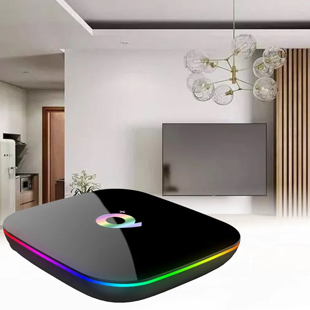 WiFi HD 4K сетевой ТВ-приставка для QPlus type-c медиаплеер с пультом дистанционного управления HD медиаплеер True 4K воспроизведение