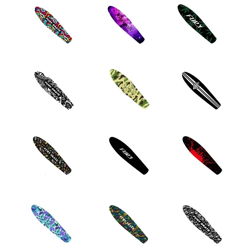 

55cm Small fish board sandpaper Small fish board grinding paper Individual anti-skid sandpaper Skateboard Sticker Grips