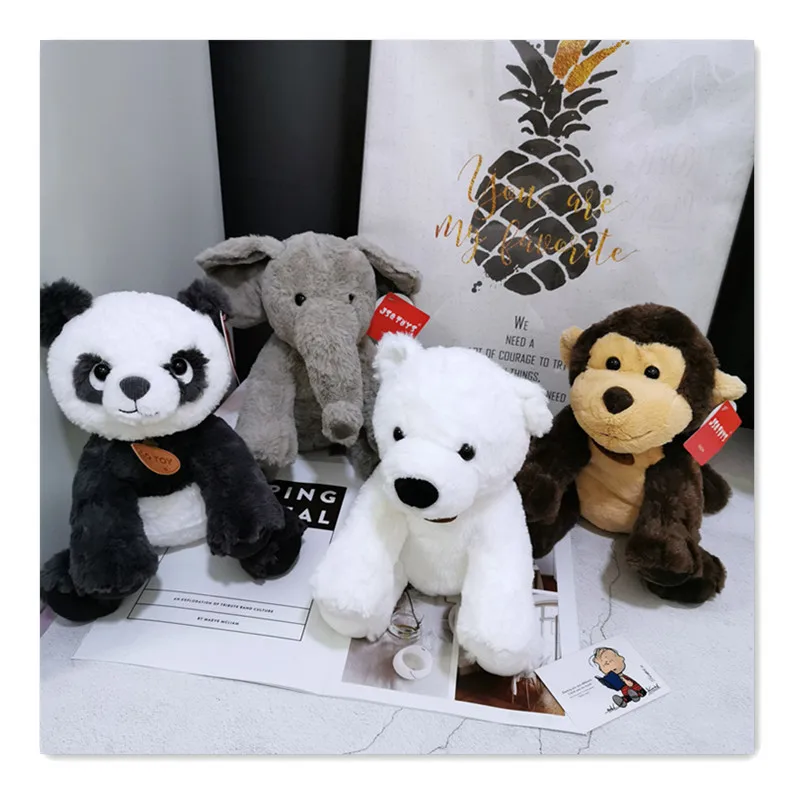 

Креативная плюшевая игрушка в виде животного, планда, обезьяна, белый медведь, около 25 см, мягкая кукла, детская игрушка, подарок на день рождения h0440