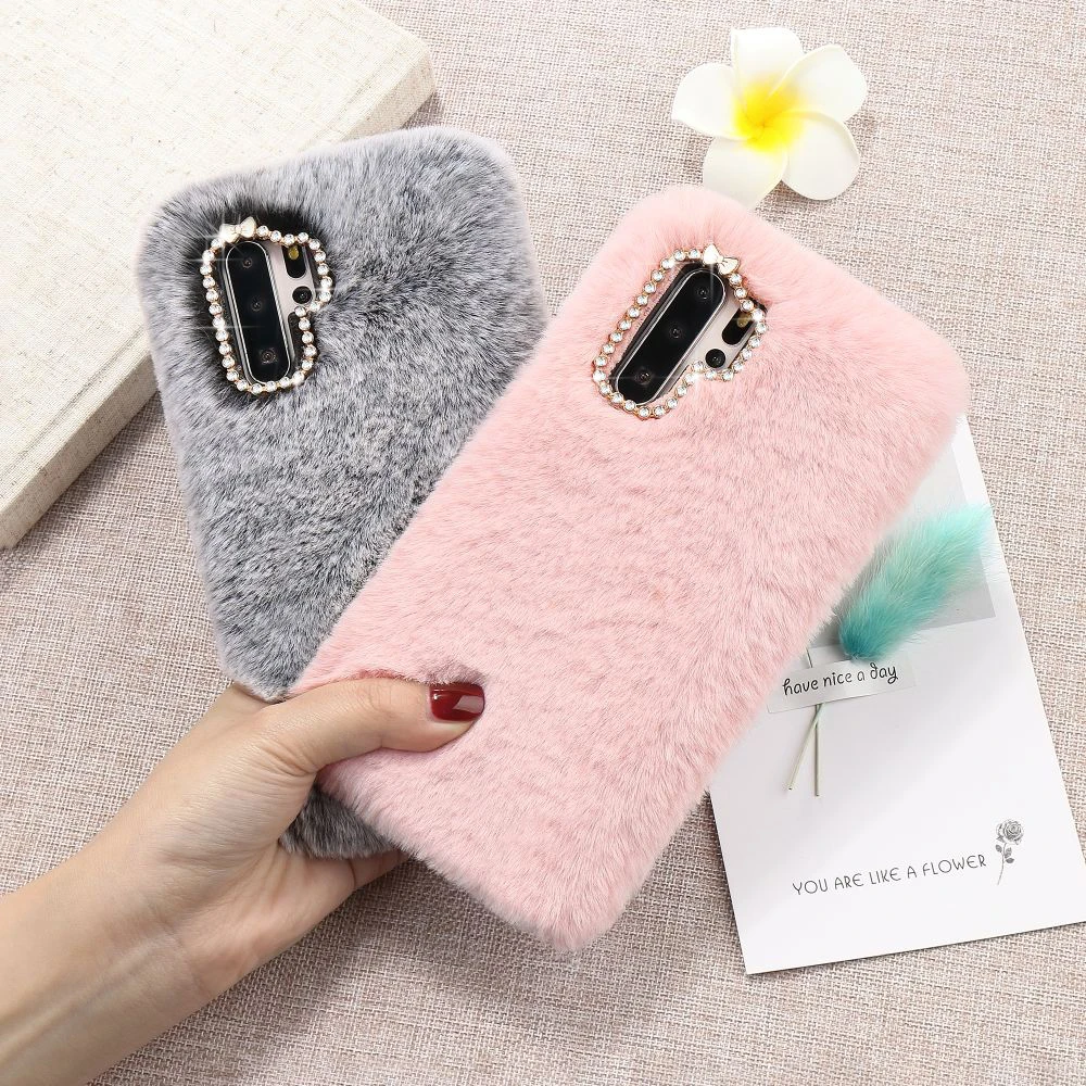LCHULLE милый теплый чехол для Huawei P8 Lite Lite mate 20 P20 P30 Lite Pro Nova 4e мягкий меховой плюшевый меховой пушистый чехол