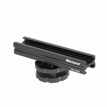 

Micnova MQ-DSE4 Cold Shoe Bracket 4" Adjustable Slider for Canon Nikon DSLR Camera DV Camcorder LED Light Microphone Accessories