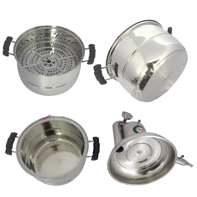 Stainless Steel Distiller Alcohol Distiller Moonshine Stainless Steel 10L Home Use Still Brewing Winemaking Make Wine Brewing Equipment